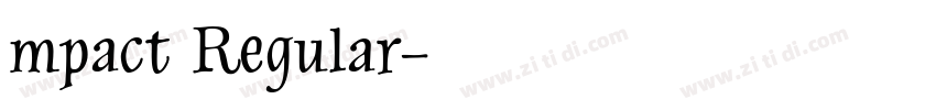 mpact Regular字体转换